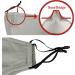 WITHMOONS 4PCS Reusable Washable Cloth Face Masks with Filter Pocket & Nose Wire - International Shipping Available - Buy Online on GoSupps.com