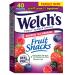 Welch's Fruit Snacks Berries 'N Cherries Individual Single Serve Bags 40 Pieces - 0.8 Oz