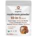 DEAL SUPPLEMENT Organic Mushroom Powder Supplement 12oz 10 in 1 Active Blend Shiitake Lions Mane Cordyceps Chaga with More Supports Immune Energy & Brain Health Non-GMO Vegan