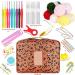 Coopay Crochet Kit: 58PCS Portable Set with Ergonomic Hooks, Yarn, and Leopard Print Case - Perfect for Beginners and Travel - Buy Online on GoSupps.com
