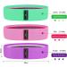 FXH Resistance Bands Set for Legs and Butt - 3 Pack Fabric Exercise Loop Bands for Yoga, Pilates, and Home Workouts - Strength Bands for Booty - Purple/Pink/Green - Buy Online on GoSupps.com