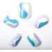 NOVO OVO Turquoise Pale Blue False Nails for Summer - Short Square Oval Press On Nails in Lavender Iridescent Acrylic Kit - Buy Online on GoSupps.com