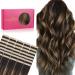If-of-hearted tape extensions real hair 40pcs 100g 55cm 22 inch balayage dark brown to chestnut brown hair extension real hair extensions invisible tape in extensions real hair silky hair extensions 55cm-100g #2/6/2 balayage dark brown to chestnut brown