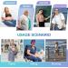 Levsox Oversize Compression Stockings for Men & Women - 15-20 mmHg Knee High Socks for Nurses & Travel - 3 Pair Blue Mix - Buy Online on GoSupps.com