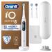 Oral-B IO Series 8 Plus Edition Electrical toothbrush plus 3 plug-in brushes magnetic etui 6 cleaning modes recyclable packaging white 1 piece (1 Pack) White (cardboard packaging)
