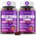 Melatonin Gummies 20mg for Adults - Maximum Strength Melatonin Gummies with L-Theanine Magnesium Omega-3 MSM D3 & Zinc - Non-Habit Forming Vegan Non GMO Natural Mixed Berry Flavor Mixed Berries 60 Count (Pack of 2)