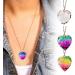 PEMXSWA Natural Quartz Crystal Moon Pendant Chakra Healing Crystal Necklace Jewelry for Women Wonderful Christmas Birthday Gift (L 1 PC) - Buy Online on GoSupps.com