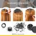 Gomake Microlinks Hair Extensions Kit with Hair Extension Closer and Removal Pliers - 200PCS Black Micro Beads, Pulling Hook, and Loop Tool for Silicone Rings - Buy Online on GoSupps.com