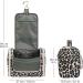 WANDF Large Hanging Toiletry Wash Bag Travel Organizer - Pink Leopard Print for Men and Women - Buy Online on GoSupps.com