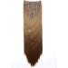 CAISHA by PRETTYSHOP XXL 24 8 Pieces Set Clip In Hair Extensions - Medium Brown #6 - Buy Online on GoSupps.com