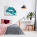 Stupell Industries Modern Blue Lip Bite Glam Photography Canvas Wall Art by Sarah McGuire 40x30 - Silver - Buy Online on GoSupps.com
