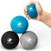 Serenilite Hand Trainer Therapy Stress Balls - monochrome squishy grip strengthening sensor balls for adults - practice & stress relief black / blue / gray