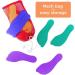 K-Roo Sports Set of 6 Colorful Foot-Shaped Floor Markers - Non-Slip Rubber Footprints in Mesh Bag for Dance, Karate & Activities - Buy Online on GoSupps.com