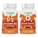 VitaWorks Kids Vitamin B12 Chewables + Elderberry + Zinc + C Chewables Bundle