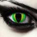 Green cat eye contact lenses Design: Green Cateye
