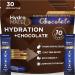NatureWorks HydroMATE Electrolyte Powder Packets Drink Mix Low Sugar Hydration Accelerator Fast Recovery with Vitamin C Chocolate 30 Count