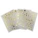 Impeccable 5 Sheets Luxury Nail Art Stickers - 500+ Gold Customized Decals for Fake Nail Designs and Salon Accessories - Buy Online on GoSupps.com