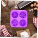MAGICLULU 2 Pcs Handmade Soap Mold Cake Pan Purple Silica Gel Cute 3X16.6X16.6CMx2pcs - Buy Online on GoSupps.com