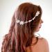 Handmade Bridal Hair Jewelry | Crystal Leaves Hair Band for Weddings Anniversaries & Valentine's Day - Rose Gold - Buy Online on GoSupps.com
