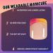 Neon Press on Toenails - Short Square Glue-On Gradient Rainbow French Tips | Summer Beach Fake Toenails for Women - Buy Online on GoSupps.com
