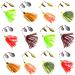 Spinner Baits Fishing Lures Bass Fishing Buzzbait Hard Metal Lure Topwater Fishing Lure Multicolor Swimbait Jig Lure for Bass Trout Salmon Fishing 6/12pcs Set-1 12 pcs