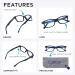 Kids Blue Light Blocker Glasses - Age 3-10 | Screen Protection Specs in Black & Blue by Read Optics - Buy Online on GoSupps.com