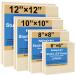 Unfinished Birch Wood Canvas Panels Kit Falling in Art 8 Pack of 4 Sizes Studio 3/4 Deep Cradle Boards for Pouring Art Crafts Painting and More 6*6 8*8 10*10 12*12 2-Pack