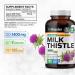 BIO KRAUTER Milk Thistle Capsules 1400 mg - 250 Count - Liver Detox & Cleanse Supplement - Vegan Silymarin Capsules - Milk Thistle Powder - Non GMO - Buy Online on GoSupps.com