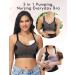 HOFISH Women's Padded Pumping Sports Bra - XL, Black/Cameo - Buy Online on GoSupps.com