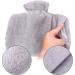 OUK Hot Water Bottle with Soft Fleece Cover - 1.5L Hand Warmer for Hot/Cold Therapy - Buy Online on GoSupps.com