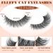 Natural False Lashes Cat Eye Eyelashes Clear Band 14 Pairs Fluffy Fake Lashes Natural Look Wispy Eyelashes Extensions Volume Cat Eye Lashes Strips 8-14MM by Zegaine Fairy - Buy Online on GoSupps.com