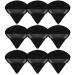 Pimoys 9 Pieces Triangle Powder Puff Face Makeup Puff  Soft Velour Makeup Sponge Cosmetic Foundation Sponge for Loose Powder Body Powder Beauty Wet Dry Makeup Tool(Black)