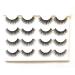 Starbesign Everyday Short Lashes Natural Look 12mm 3D Faux Mink Eyelashes Pack 8 Pairs