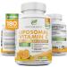 NURTURE ALLEY Liposomal Vitamin C 2100mg- 180 Capsules High Absorption Ascorbic Acid - Supports Immune System and Collagen Booster - Powerful Antioxidant High Dose Fat Soluble Supplement