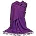 GFM Smooth Shiny Surface Pashmina Style Scarf in Dark Purple - L9 Model - Buy Online on GoSupps.com