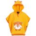 Morning star Badeponcho Children Baby Girls Boys 100% Cotton Oeko-Tex Baby Bath towel hooded towel bathrobe frote lake 1-3 years of yellow-fox