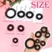 Tuuxi 28-Piece Spiral Hair Rubber Bands - Black Telephone Cable Hair Ties for Women & Girls - Trackless Coils Big Size 5.5 cm & Small 2.5 cm - Buy Online on GoSupps.com