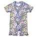 BONVERANO Baby Boys Swimsuit Toddler Bathing Suit Short-Sleeve Zipper One Piece Swimwear with UPF 50+ Sun Protection 9-12 Months Flower