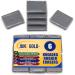 June Gold Kneaded Rubber Erasers Gray 6 Pack - Blend Shade Smooth Correct and Brighten Your Sketches and Drawings