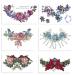 Nirbffo Large Temporary Tattoos for Girls Women Festive Chest Tattoo Fake Waterproof Temporary Tattoos Colorful Flower Bow Lace Trim 6 Sheets
