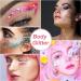 Mermaid Sequins Chunky Glitter Gel - Rose Pink | Makeup for Face, Body, Eyes, Hair & Nails | Festival Cosmetic with Sponge Applicator - Buy Online on GoSupps.com