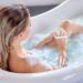 VOCOSTE Bath Sponge & Mesh Gloves Set - Exfoliating Body Shower Sponge with Flower Bath Ball - Beige 6.69 x 5.12 - Buy Online on GoSupps.com