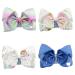 Yzooiyl 8Pcs 5 INCH JOJO Hair Bows Ribbon Hair Bow Alligator Clips Girls Hair Accessories (5IN  A) 8IN 8 Pcs