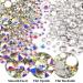 Flatback Rhinestones 4520 Pcs Colorful Nail Art Rhinestones with Picker Pencil and Tweezer - 03-AB Transparent White Mix - Buy Online on GoSupps.com