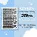 KevKev Fluffy 3D Cluster Lashes - 320 Pcs 8-16 Mixed Individual Eyelash Clusters for DIY Extensions - Thin Band & Soft - 30D 40D 50D - Buy Online on GoSupps.com