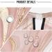 Rose Gold Glitter Splatter Barber Cape for Men and Women Adjustable Neckline Hair Cutting Kits Lightweight Waterproof Barber Apron Perfect for Salon & Home 55.1x64.9 inch - Buy Online on GoSupps.com