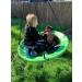 Saucer Tree Swing for Kids - 40 Inch, Green Disc Swing with Hanging Straps Kit, Tree Protector included - Outdoor Fun for Children - Buy Online on GoSupps.com