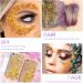 Sunnylisa Body Glitter Gel - Mermaid Sequin Sparkling Makeup with Brushes for Festivals & Parties - Buy Online on GoSupps.com