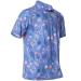 Ephemoca Golf Shirts for Men Dry Fit Performance Short Sleeve Print Moisture Wicking Polo Shirt Medium Flamingo