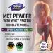 Now Foods MCT Powder with Whey Protein - Chocolate Mocha, 1 lb (454 g) | Sports Nutrition - Buy Online on GoSupps.com